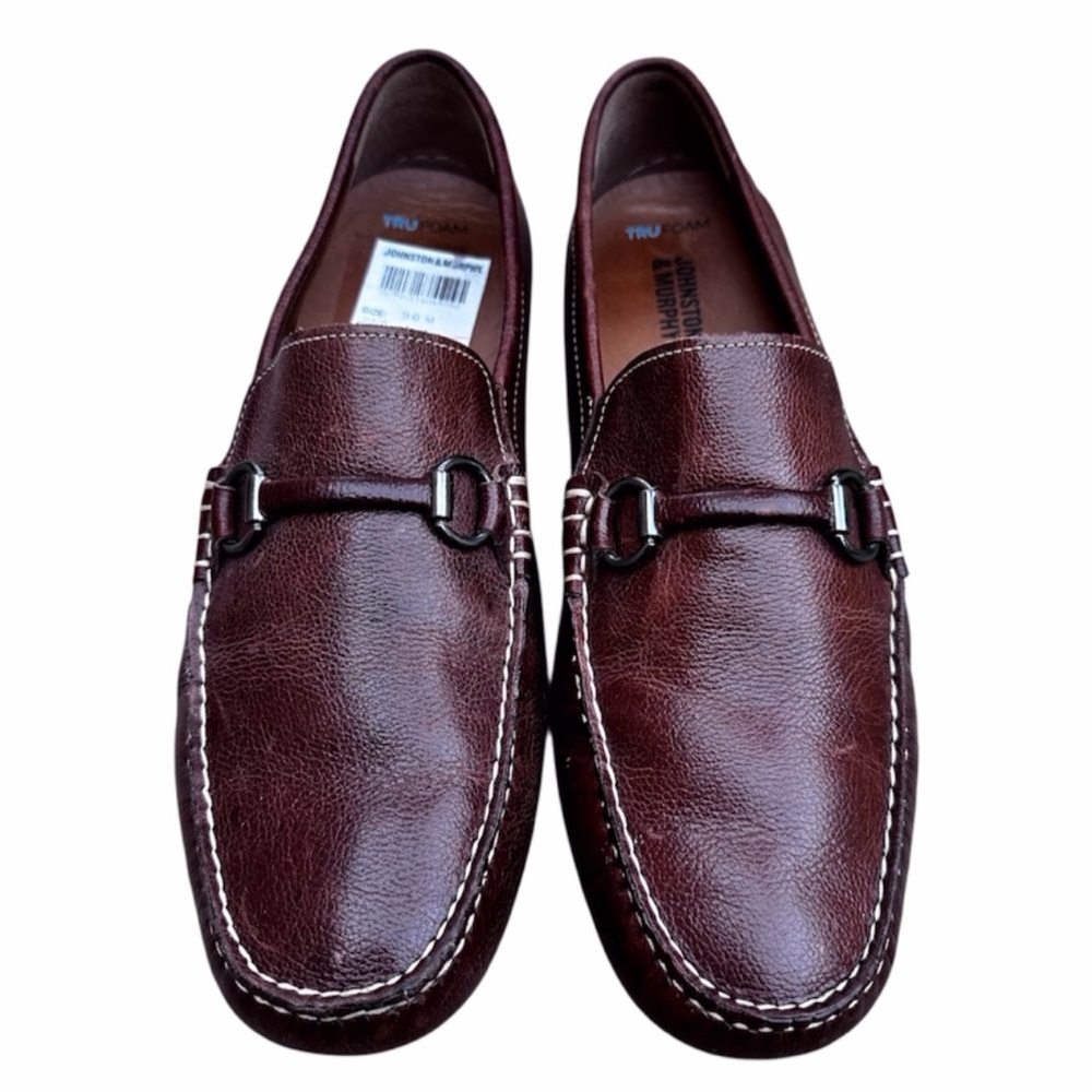 Johnston & Murphy Hinton Bit Loafers Men’s Size 9 Slip On Leather Brown Shoes